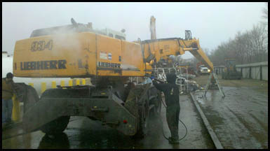 Heavy Equipment Washing
